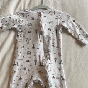 Farther baby Dino and volcano footie